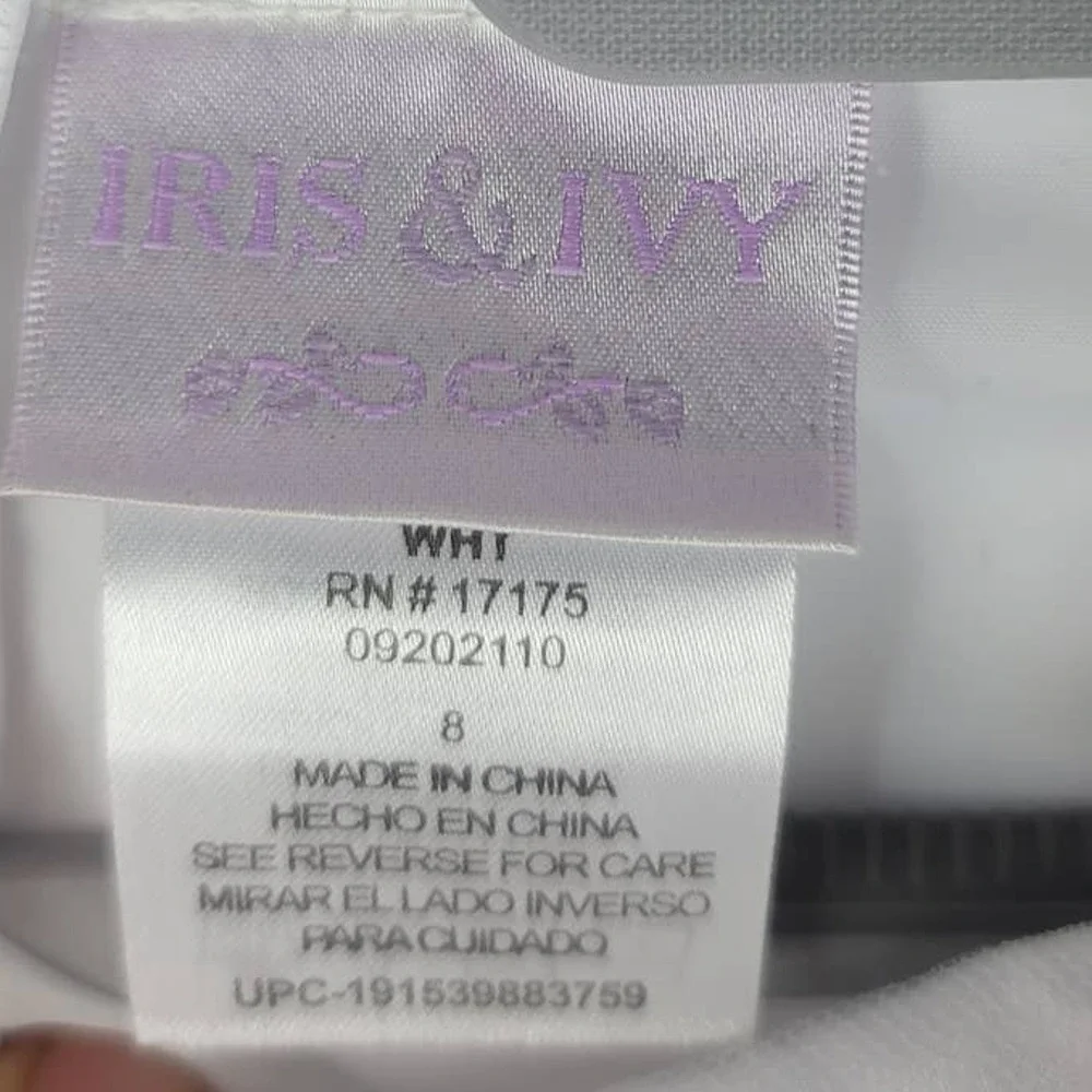 Iris and Ivy Girls Flower Girls Wedding Event First Communion Dress 8 NWT
